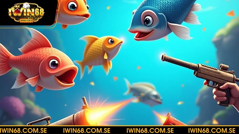 Người chơi sử dụng vũ khí tấn công các sinh vật